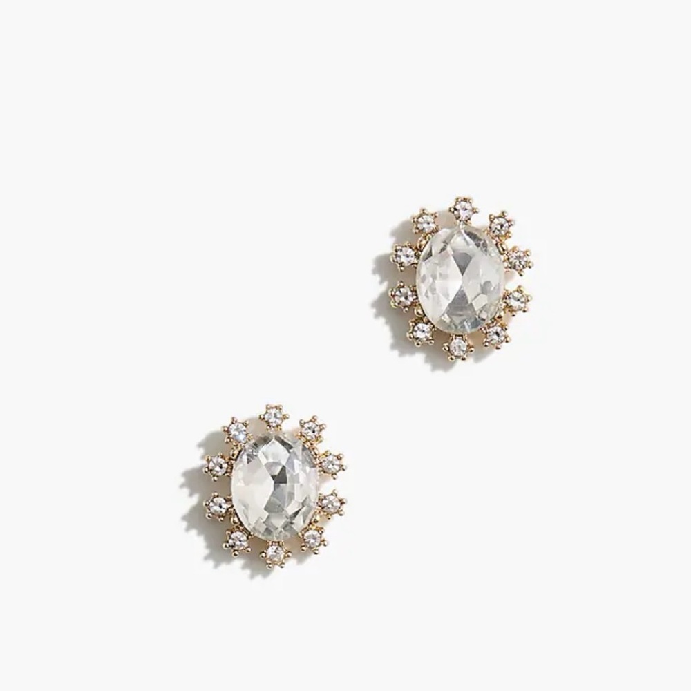 JCREW Crystal Stud Earrings